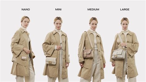 who makes the fendi bag|Fendi baguette size chart.